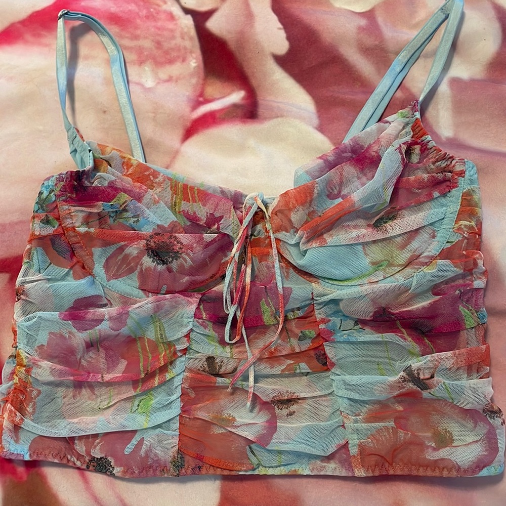 Victoria’s Secret Floral Corset top floral multicolored
